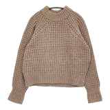 45R/45rpm ワッフルウール紡のビッグセーター ニット 定価42900円 ベージュ レディース フォーティーファイブアールピーエム【中古】5-1206T♪