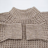 45R/45rpm ワッフルウール紡のビッグセーター ニット 定価42900円 ベージュ レディース フォーティーファイブアールピーエム【中古】5-1206T♪