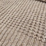 45R/45rpm ワッフルウール紡のビッグセーター ニット 定価42900円 ベージュ レディース フォーティーファイブアールピーエム【中古】5-1206T♪