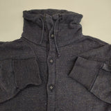 45R/45rpm ハイネック コットン ジャケット ブルゾン ネイビー レディース フォーティーファイブアールピーエム【中古】5-1205M∞