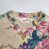 45R/45rpm ギマニットのフラワープリント四角Tシャツ 定価42900円 半袖Ｔシャツ カットソー ベージュ レディース フォーティーファイブアールピーエム【中古】6-0422S∞