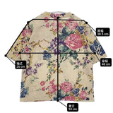 45R/45rpm ギマニットのフラワープリント四角Tシャツ 定価42900円 半袖Ｔシャツ カットソー ベージュ レディース フォーティーファイブアールピーエム【中古】6-0422S∞