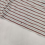 45R/45rpm ボーダーチュニック YUKI COTTON チュニック ホワイト ブラウン ブルー レディース フォーティーファイブアールピーエム【中古】6-0322M∞