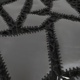 COMME des GARCONS パッチワーク フェイクレザー 合成皮革 AD2024 セーター ニット 24AW ブラック レディース コムデギャルソン【中古】5-1026T♪