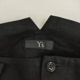 Y's 裾リブパンツ YO-P01-201 サイズ1 タック パンツ 24AW ブラック レディース ワイズ/Yohji【中古】5-1026G♪