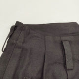 Y's 裾リブパンツ YO-P01-201 サイズ1 タック パンツ 24AW ブラック レディース ワイズ/Yohji【中古】5-1026G♪