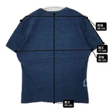 45R/45rpm Rロゴ インディゴ 半袖Ｔシャツ カットソー ネイビー レディース フォーティーファイブアールピーエム【中古】6-0605S∞
