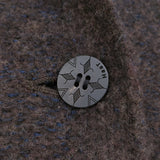 Haat ISSEY MIYAKE HA63KA300 サイズ2 ウールナイロン ショールカラー コート ブラウン レディース ハートイッセイミヤケ【中古】5-1206T♪