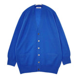 MACPHEE プレーンウール Vネックカーディガン 12-02-14-02107 カーディガン ブルー レディース マカフィー【中古】5-1208T∞