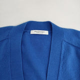 MACPHEE プレーンウール Vネックカーディガン 12-02-14-02107 カーディガン ブルー レディース マカフィー【中古】5-1208T∞