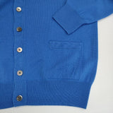 MACPHEE プレーンウール Vネックカーディガン 12-02-14-02107 カーディガン ブルー レディース マカフィー【中古】5-1208T∞