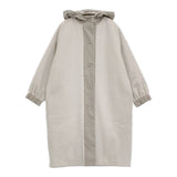 evam eva ウールパディングロングコート サイズ1 定価70400円 E223T180 コート ライトグレー レディース エヴァムエヴァ【中古】5-1123T♪