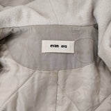 evam eva ウールパディングロングコート サイズ1 定価70400円 E223T180 コート ライトグレー レディース エヴァムエヴァ【中古】5-1123T♪