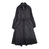 MONCLER LINS GIUBBOTTO フーデッドダウン ロングコート サイズ0 H10931C00028 ダウンコート ブラック レディース モンクレール【中古】5-1026T♪