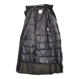 MONCLER LINS GIUBBOTTO フーデッドダウン ロングコート サイズ0 H10931C00028 ダウンコート ブラック レディース モンクレール【中古】5-1026T♪