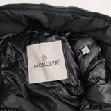 MONCLER LINS GIUBBOTTO フーデッドダウン ロングコート サイズ0 H10931C00028 ダウンコート ブラック レディース モンクレール【中古】5-1026T♪