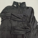 MONCLER LINS GIUBBOTTO フーデッドダウン ロングコート サイズ0 H10931C00028 ダウンコート ブラック レディース モンクレール【中古】5-1026T♪