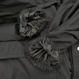 MONCLER LINS GIUBBOTTO フーデッドダウン ロングコート サイズ0 H10931C00028 ダウンコート ブラック レディース モンクレール【中古】5-1026T♪