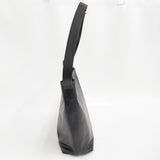 MAISON CANAU SMOOTH HOBO（L） 2WAYバッグ 定価90200円 レザー トート ショルダーバッグ ブラック レディース メゾンカナウ【中古】5-1108G♪