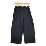 gungendo 逆スラブパナマ織り 半袖パジャマセット 定価28600円 Mサイズ ルームウェア セットアップ ネイビー レディース 群言堂【中古】5-1026S♪