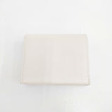 MOLINI ゴートレザー コンパクトウォレット Bifold Compact Wallet - Off white 定価38500円 二つ折り財布 ホワイト レディース モリニ【中古】5-1120G◎