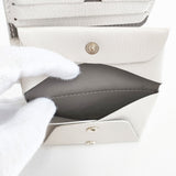 MOLINI ゴートレザー コンパクトウォレット Bifold Compact Wallet - Off white 定価38500円 二つ折り財布 ホワイト レディース モリニ【中古】5-1120G◎