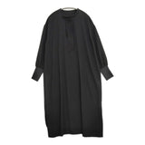 audrey and john wad 未使用 ジョーゼットリブ付きワンピース 定価18700円 25AW ブラック レディース オードリーアンドジョンワッド【中古】5-1026M♪