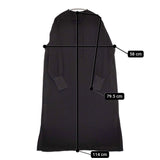 audrey and john wad 未使用 ジョーゼットリブ付きワンピース 定価18700円 25AW ブラック レディース オードリーアンドジョンワッド【中古】5-1026M♪