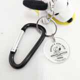 PEANUTS SURF SHOP ジョーサーファー マスコットキーホルダー HAWAII スヌーピー ハワイ限定 キーホルダー ブラック ホワイト レディース ピーナッツ【中古】5-1120G◎