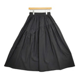 RILATO リラート ラディアンススカート 定価15840円 TW25301 サイズ38 ギャザー ロングスカート 2025 ブラック レディース【中古】5-1026G♪