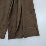 babaghuri ウール天竺フェルト ワイドパンツ フラップ 日本製 M J0534UP642 パンツ ブラウン レディース ババグーリ【中古】5-1207T∞