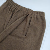 babaghuri ウール天竺フェルト ワイドパンツ フラップ 日本製 M J0534UP642 パンツ ブラウン レディース ババグーリ【中古】5-1207T∞