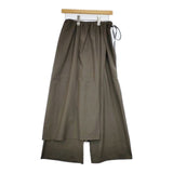 HOUSE OF LOTUS ウール混 レーヨン トロストレッチパンツ M 1014104505 パンツ カーキ レディース ハウスオブロータス【中古】5-1207M∞