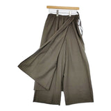 HOUSE OF LOTUS ウール混 レーヨン トロストレッチパンツ M 1014104505 パンツ カーキ レディース ハウスオブロータス【中古】5-1207M∞