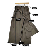 HOUSE OF LOTUS ウール混 レーヨン トロストレッチパンツ M 1014104505 パンツ カーキ レディース ハウスオブロータス【中古】5-1207M∞