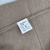 HOUSE OF LOTUS フレンチメリノVネックワンピース M 定価39600円 30212014270 ワンピース ベージュ レディース ハウスオブロータス【中古】5-1207T∞