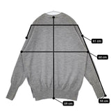 L'Appartement/Deuxieme Classe Hello,Bonjour! side slit knit サイド スリット セーター ニット 20AW グレー レディース アパルトモン/ドゥーズィエムクラス【中古】5-1207T∞