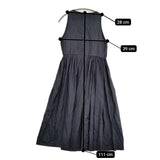 dosa rajasthani dress midnight サイズ1 ラジャスタンドレス シルク 定価71500円 ノースリーブ ワンピース ネイビー レディース ドーサ【中古】5-1115S♪