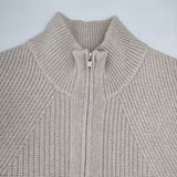 ADAWAS ドライバーズニット ウール ノースリーブ ベスト セーター ニット ベージュ レディース アダワス【中古】5-1207T∞