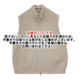 ADAWAS ドライバーズニット ウール ノースリーブ ベスト セーター ニット ベージュ レディース アダワス【中古】5-1207T∞