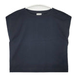 MARGARET HOWELL COTTON JERSEY 578-3168007 定価14300円 Ｔシャツ カットソー 23SS ネイビー レディース マーガレットハウエル【中古】6-0605S∞