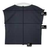 MARGARET HOWELL COTTON JERSEY 578-3168007 定価14300円 Ｔシャツ カットソー 23SS ネイビー レディース マーガレットハウエル【中古】6-0605S∞