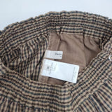 Demi-Luxe BEAMS イージーパンツ チェック パンツ ブラウン ベージュ レディース デミルクス ビームス【中古】6-0404M∞