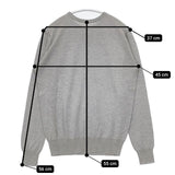 ARROW57. カシミヤ シルク sc.p-j-t サイズXS セーター ニット グレー レディース アロー57【中古】5-1207T∞