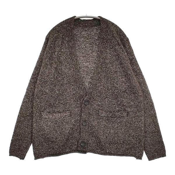 POSTELEGANT 未使用品 Baby Llama Hemp Knit Cardigan サイズS 定価52800円 カーディガン 24AW ブラウン レディース ポステレガント【中古】5-1108T♪