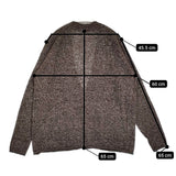 POSTELEGANT 未使用品 Baby Llama Hemp Knit Cardigan サイズS 定価52800円 カーディガン 24AW ブラウン レディース ポステレガント【中古】5-1108T♪