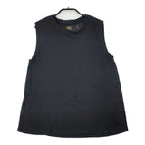 BATONER A-LINE BOAT NECK SLEEVELESS 定価7700円 BN-21SL-048 リネン ノースリーブ Ｔシャツ カットソー ブラック レディース バトナー【中古】6-0605S∞
