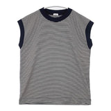 LOEFF スビンコットン天竺 ノースリーブTシャツ 8817-699-0038 ボーダー Ｔシャツ カットソー ネイビー ホワイト レディース ロエフ【中古】6-0605S∞