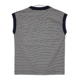 LOEFF スビンコットン天竺 ノースリーブTシャツ 8817-699-0038 ボーダー Ｔシャツ カットソー ネイビー ホワイト レディース ロエフ【中古】6-0605S∞