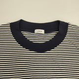 LOEFF スビンコットン天竺 ノースリーブTシャツ 8817-699-0038 ボーダー Ｔシャツ カットソー ネイビー ホワイト レディース ロエフ【中古】6-0605S∞